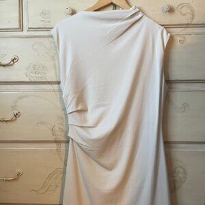 H&M Off White Stretch Dress Size L